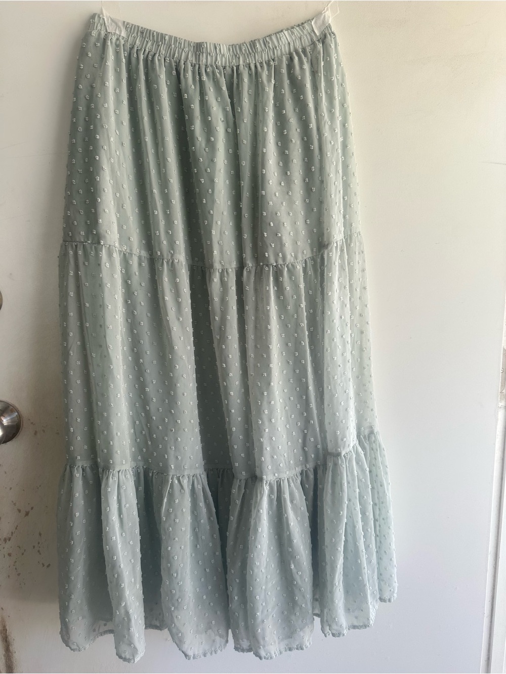 American Eagle Outfitters Mint Tiered Maxi Skirt